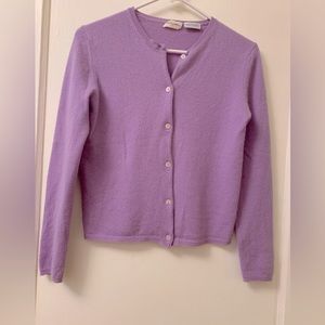 Lavender Cashmere cardigan
